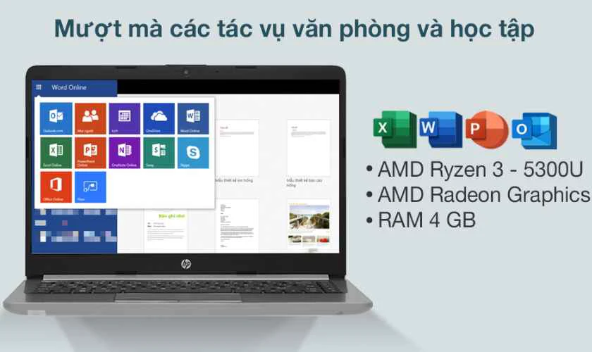 HP 245 G8 là mẫu laptop phù hợp cho sinh viên quản trị kinh doanh