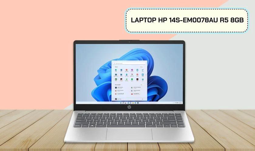 HP 14s-em0078AU R5 8GB là chiếc laptop dành cho sinh viên thương mại điện tử