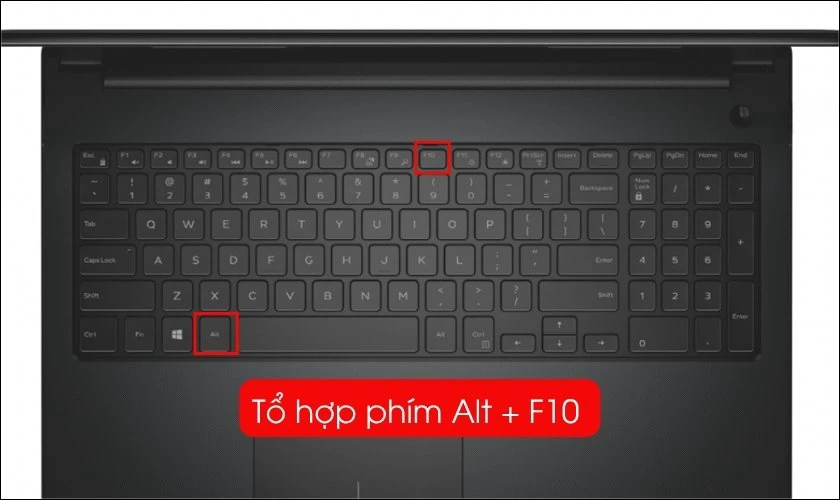 Bật đèn bằng phím tắt ALT + F10