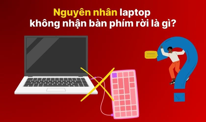 Nguyên nhân laptop không nhận bàn phím rời là gì?