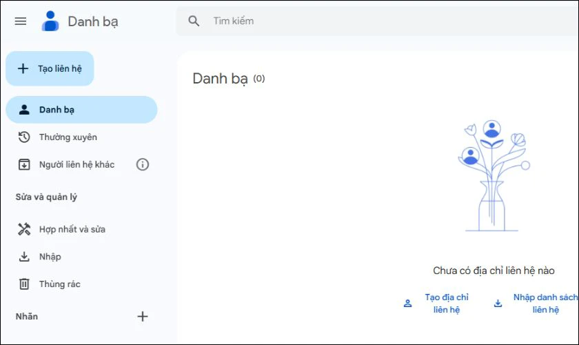 Bước 4: Truy cập Google Contacts