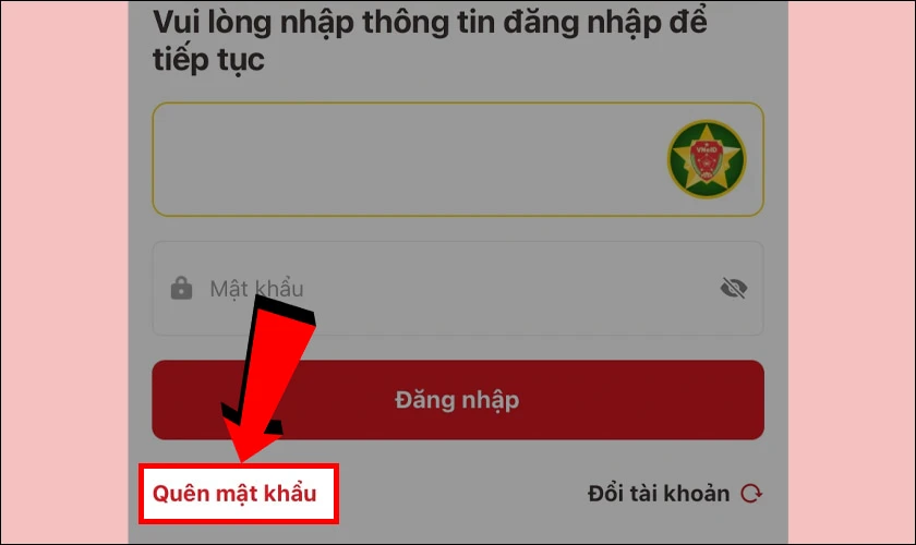 Cách lấy lại mật khẩu trên app VNeID bằng mã OTP