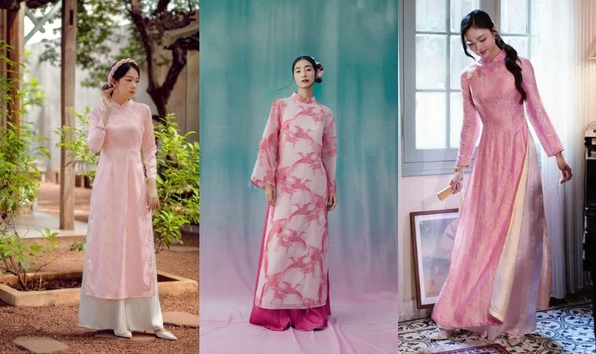 Lễ Phục Sinh mặc áo dài màu gì 2026 - Màu hồng