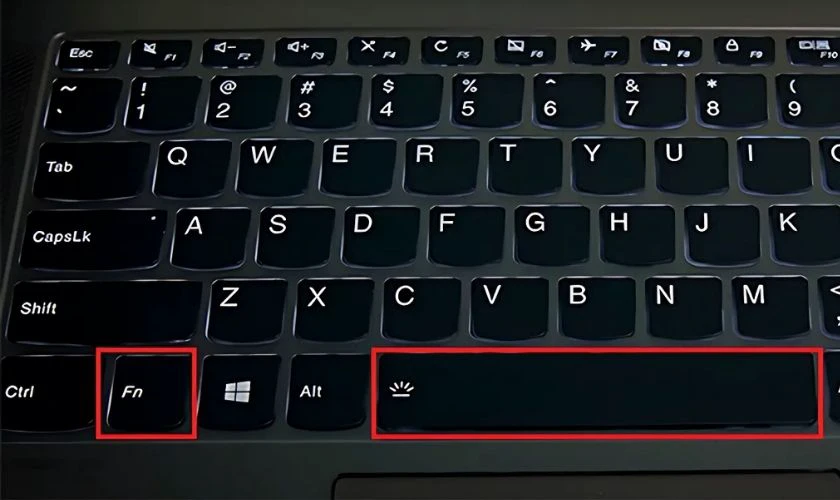 Cách bật đèn bàn phím trên Lenovo Ideapad Slim 3