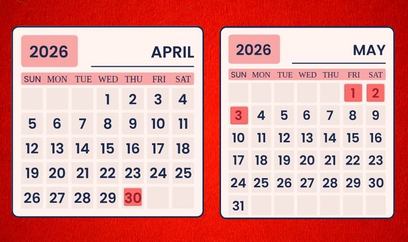 Lễ 30/4 1/5 ngân hàng SHB nghỉ mấy ngày?