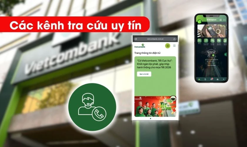 Cách tra cứu lịch nghỉ Tết ngân hàng Vietcombank đơn giản