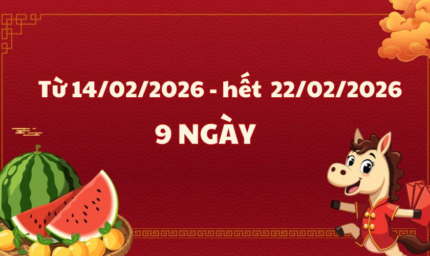 Lịch nghỉ Tết Nguyên đán 2026 của học sinh là mấy ngày?