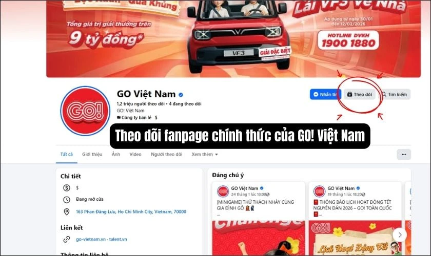 Cách tra cứu Lịch nghỉ tết siêu thị GO 2026 nhanh chóng