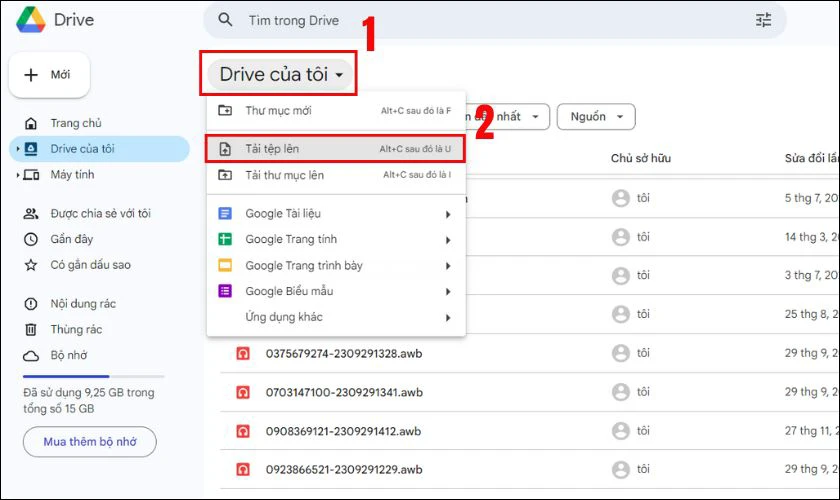 Liên kết Excel với Google Sheets