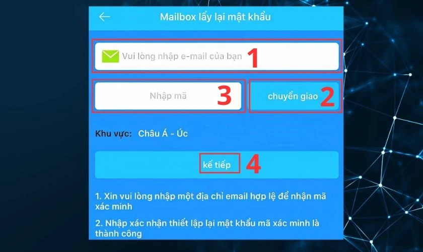 Bạn nhập Email đã đăng ký tài khoản