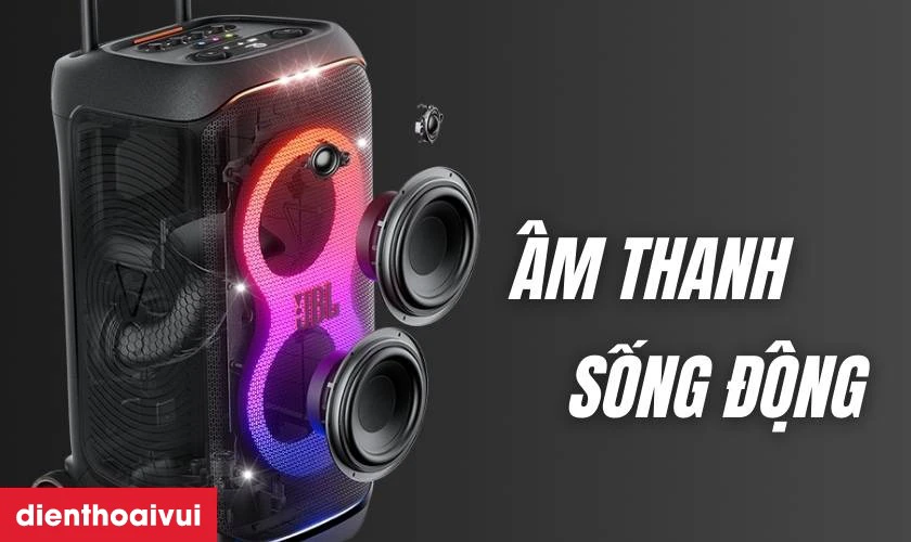Điểm mạnh của sản phẩm loa JBL Partybox Stage 320