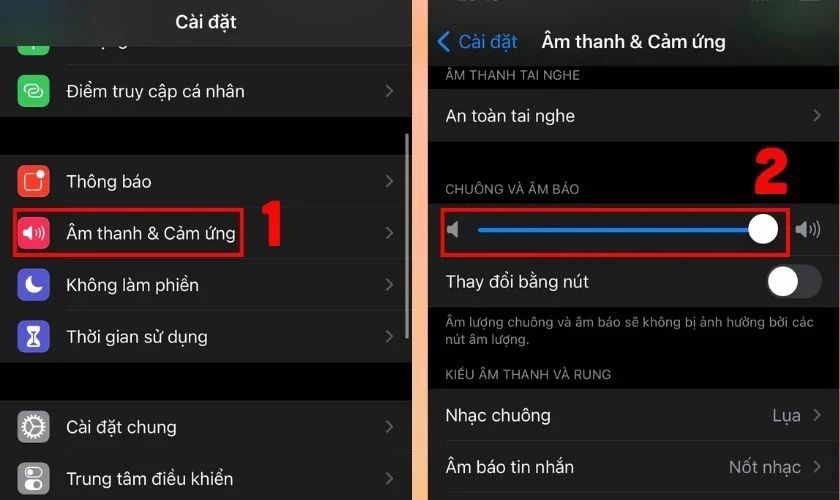 Kiểm tra và điều chỉnh lại cài đặt âm lượng