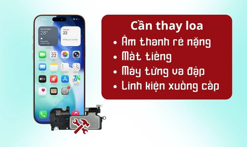 Khi nào cần thay loa iPhone 17 Pro Max