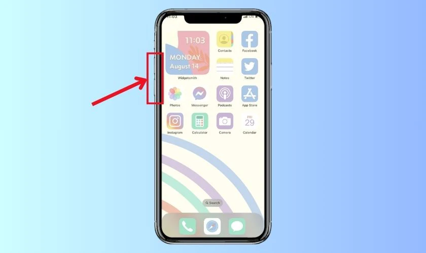 Tăng âm lượng lên mức tối đa để kiểm tra loa iPhone có bị rè không