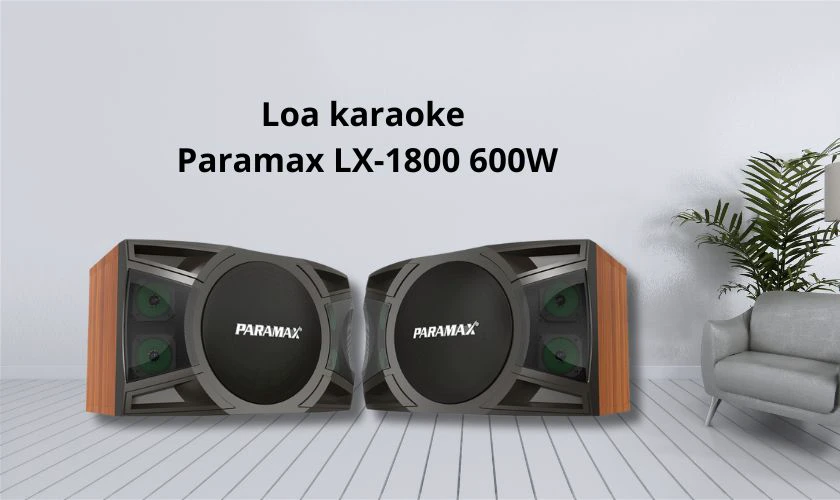 Loa karaoke Paramax LX-1800 600W - Loa karaoke gia đình giá rẻ