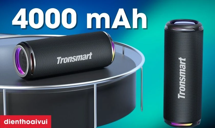 Dung lượng pin 4000 mAh siêu khủng, sử dụng 24 giờ