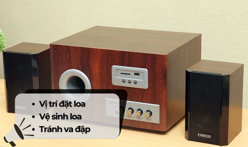 Các lưu ý khi sử dụng và bảo quản loa vệ tinh