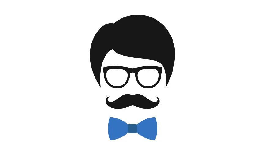 Logo Ngày Quốc tế Đàn ông đeo kính