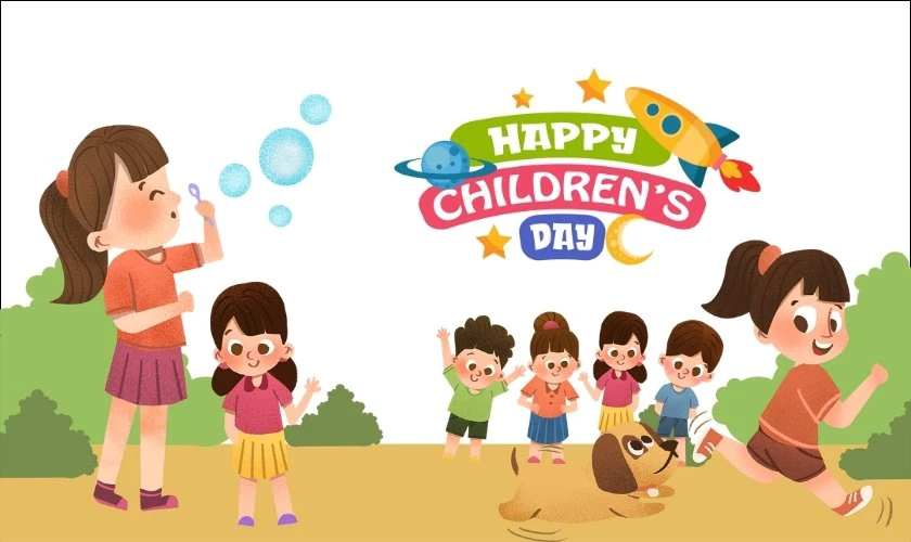 Bảng màu sặc sỡ thường dùng trong thiết kế chủ đề trẻ em