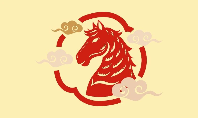 Logo Tết 2026 màu đỏ rực rỡ, độc lạ