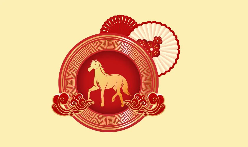 Logo Tết 2026 biểu tượng con Ngựa full HD