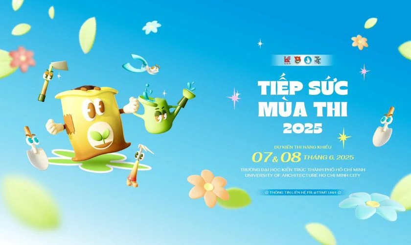 Logo tiếp sức mùa thi 2025 dùng trong thiết kế