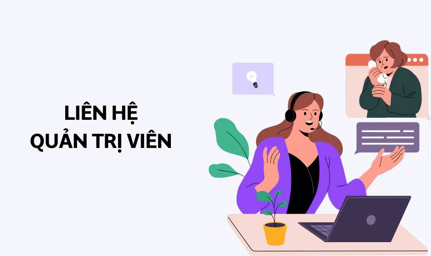 Liên hệ trực tiếp với quản trị viên web