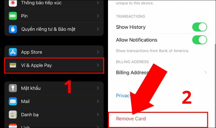 Thiết lập lại Apple Pay