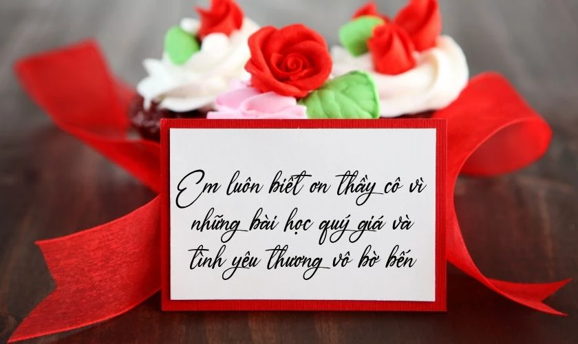 Lời cảm ơn thầy cô ngắn gọn 20/11, tri ân ngày Nhà giáo