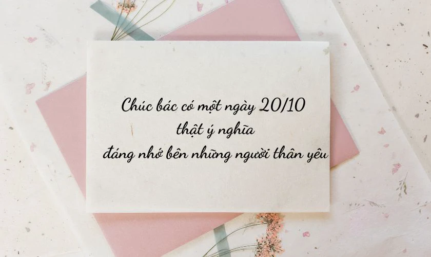 Ảnh 20/10 đẹp, ý nghĩa 2025