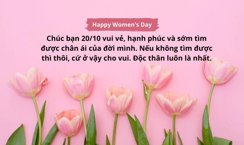 Lời chúc 20/10 cho bạn bè hài hước
