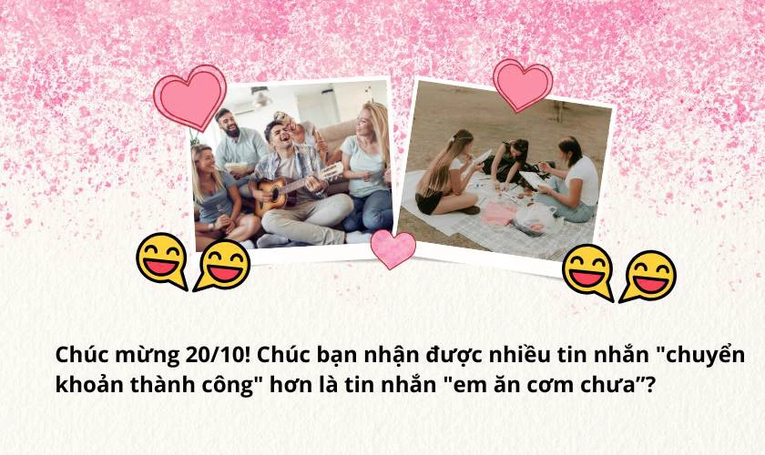 Lời chúc 20/10 cho bạn bè bá đạo