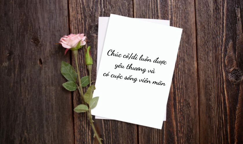 Hình ảnh lời chúc 20/10 cho cô dì, thím, đẹp
