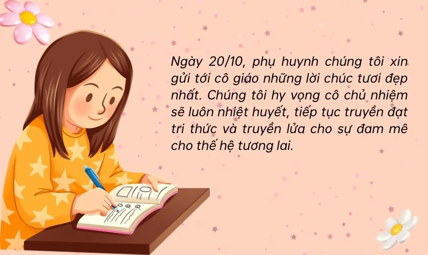Lời chúc cho cô giáo nhân ngày Phụ nữ Việt Nam từ phụ huynh