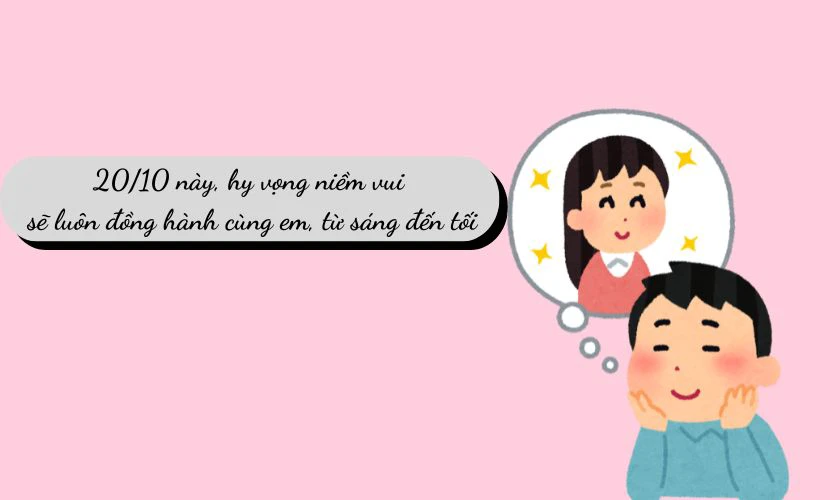 Lời chúc 20/10 cho crush dễ thương, đáng yêu
