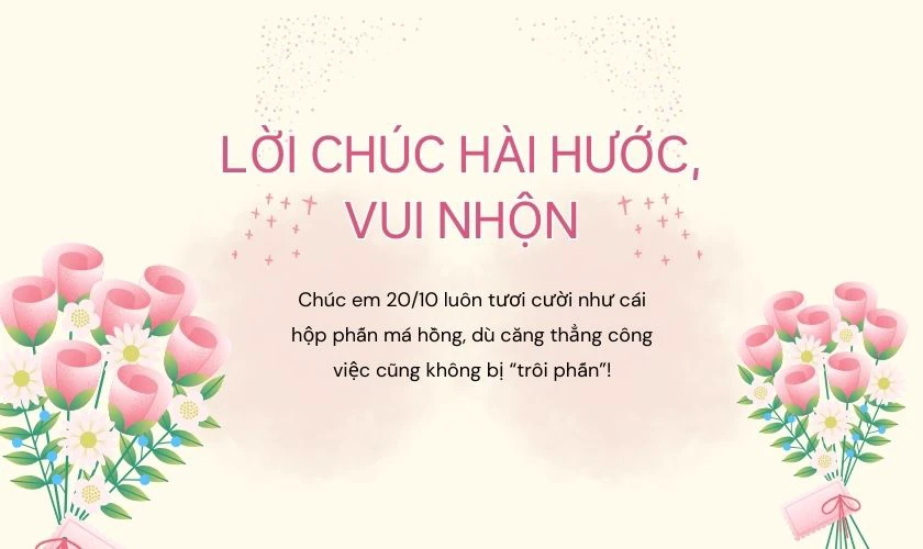 Lời chúc 20/10 cho đồng nghiệp hài hước, vui nhộn