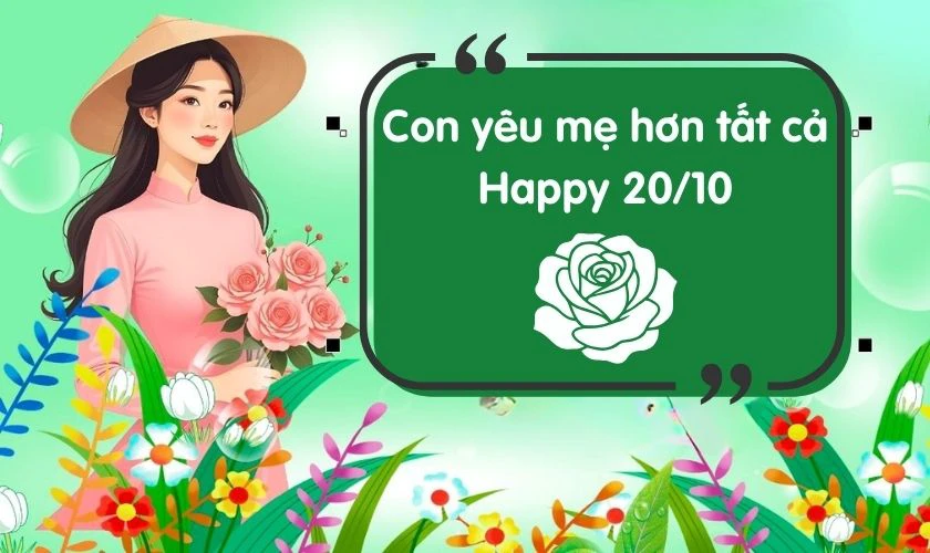 Lời chúc gửi cho mẹ trên bánh sinh nhật nhân dịp Phụ nữ Việt Nam