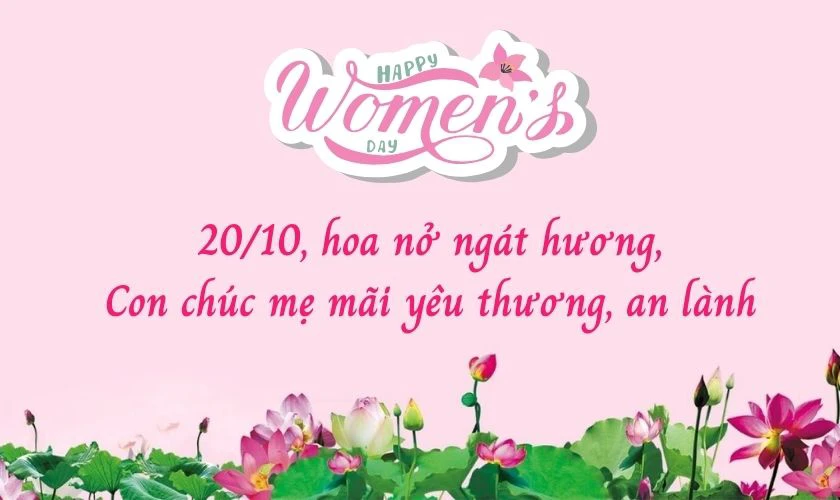 Thơ hay chúc 20/10