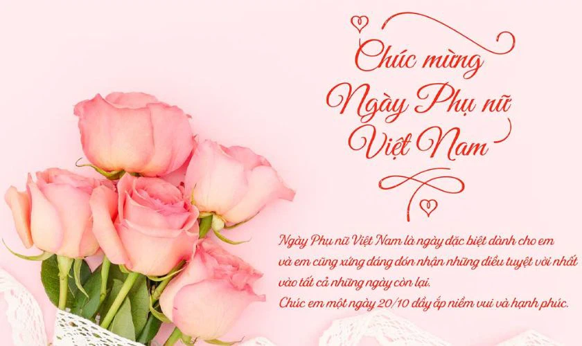 Ảnh thiệp chúc mừng 20/10 gửi người yêu