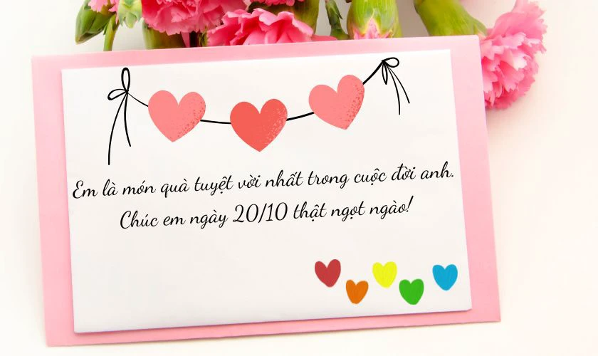 Lời chúc 20/10 ngọt ngào cho người yêu