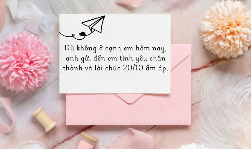 Lời chúc 20/10 cho người yêu xa