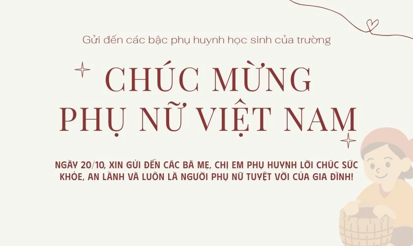 Ảnh chào mừng đến phụ huynh