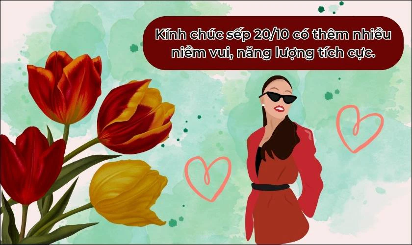 Lời chúc 20/10 cho sếp nữ hay