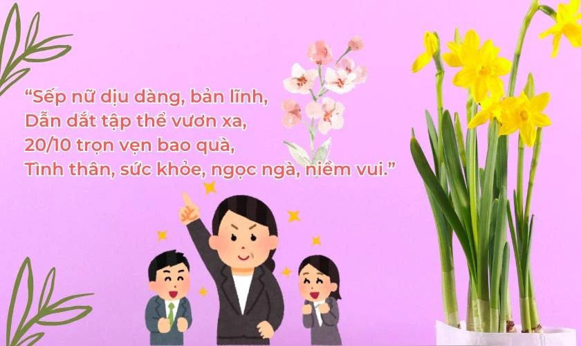 Lời chúc 20 tháng 10 bằng thơ