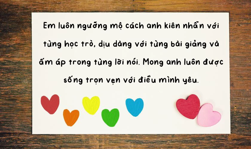 Mẫu lời chúc lãng mạn cho chồng nhân ngày Nhà giáo Việt Nam