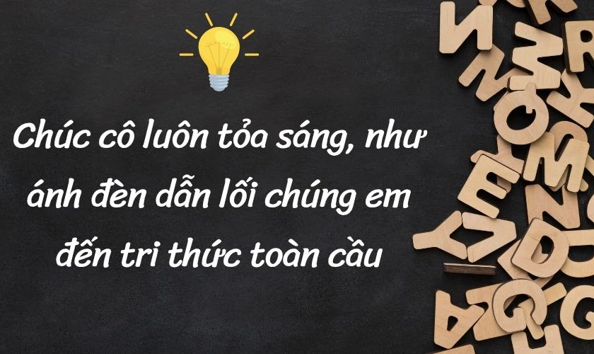 Lời chúc 20 11 cho cô giáo dạy tiếng Anh