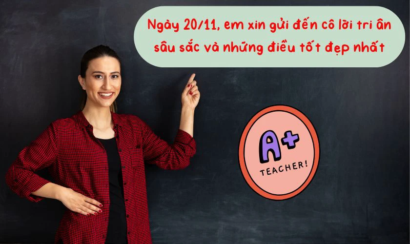 Lời chúc 20 11 cho cô giáo tiểu học