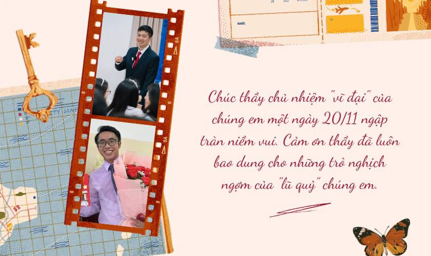 Lời chúc 20 11 cho thầy giáo chủ nhiệm