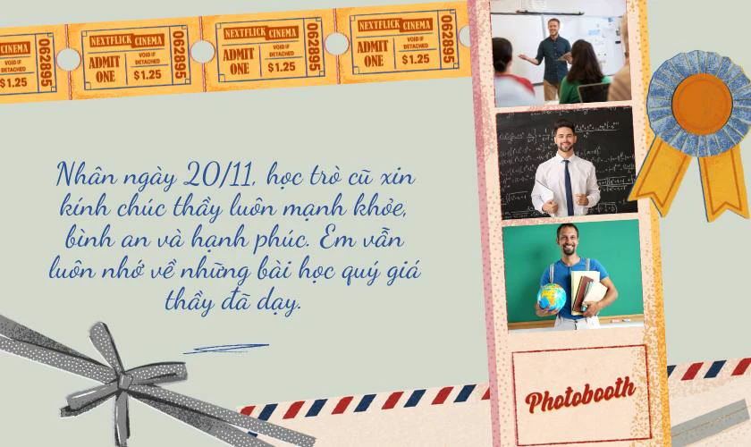Lời chúc 20 11 cho thầy giáo cũ