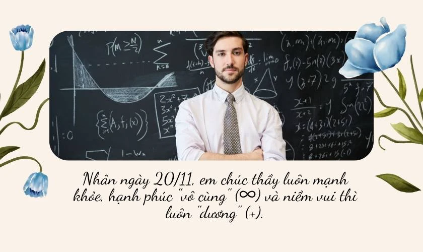 Lời chúc 20 11 cho thầy toán